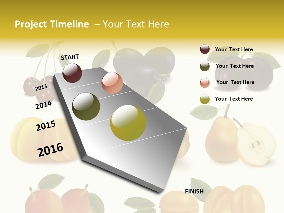 Flower Love Pattern PowerPoint Template