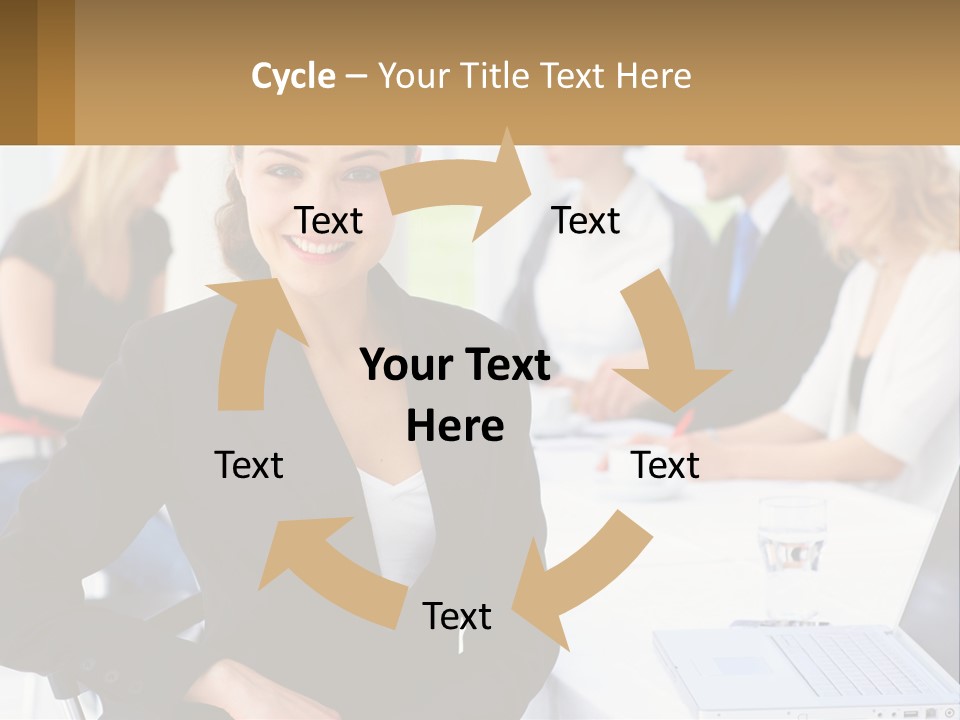 Shape Flower Hat PowerPoint Template