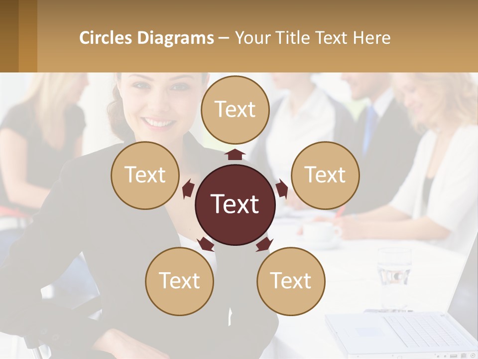 Shape Flower Hat PowerPoint Template