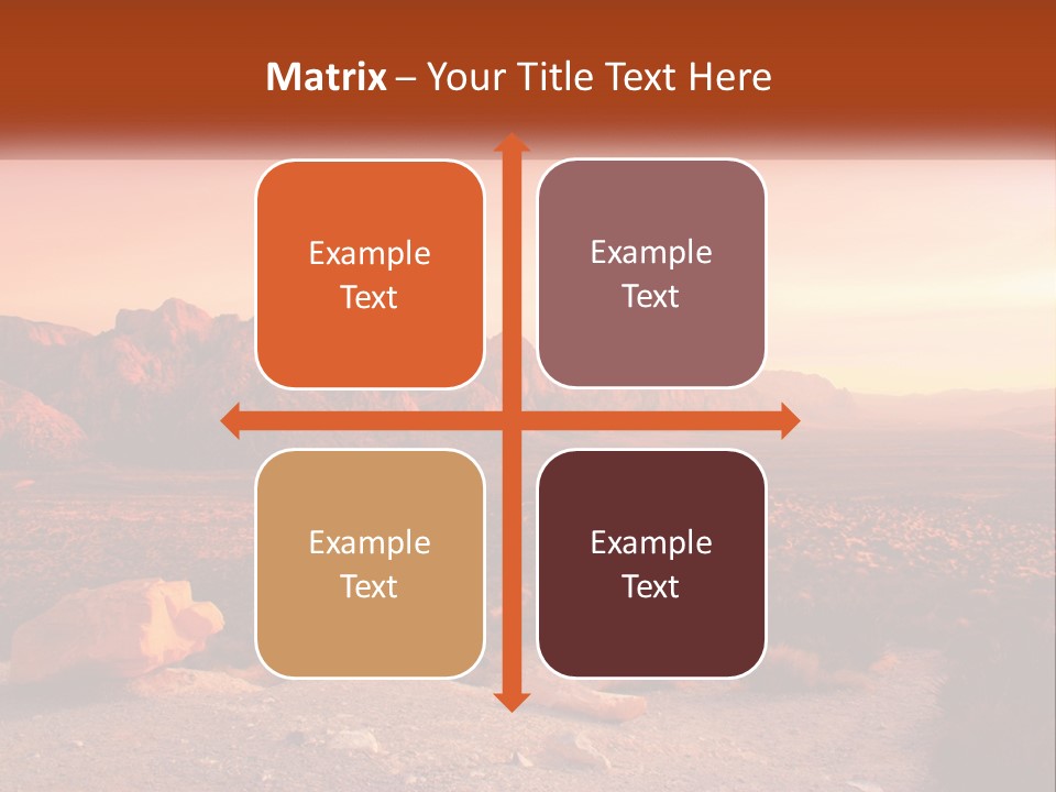 Chocolate Postage Star PowerPoint Template