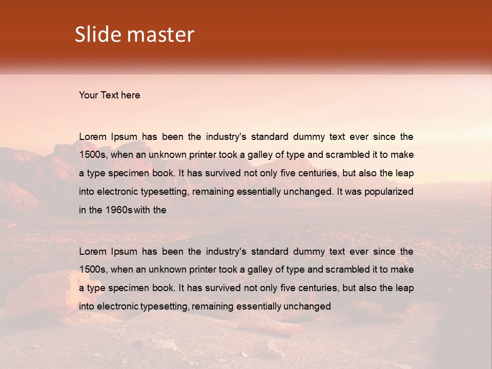 Chocolate Postage Star PowerPoint Template