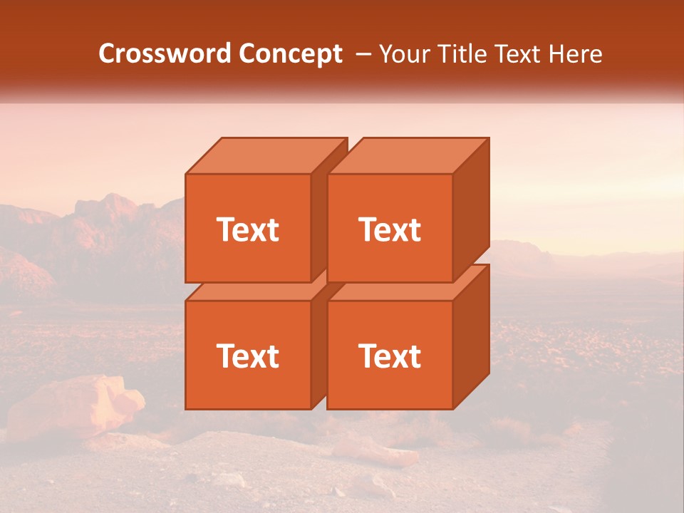 Chocolate Postage Star PowerPoint Template