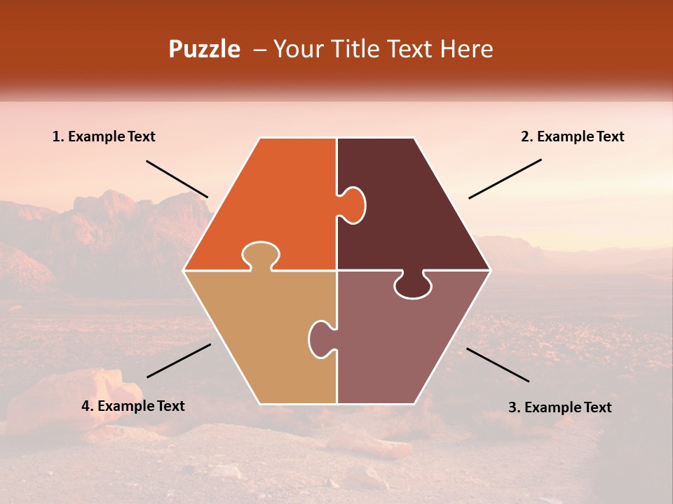 Chocolate Postage Star PowerPoint Template