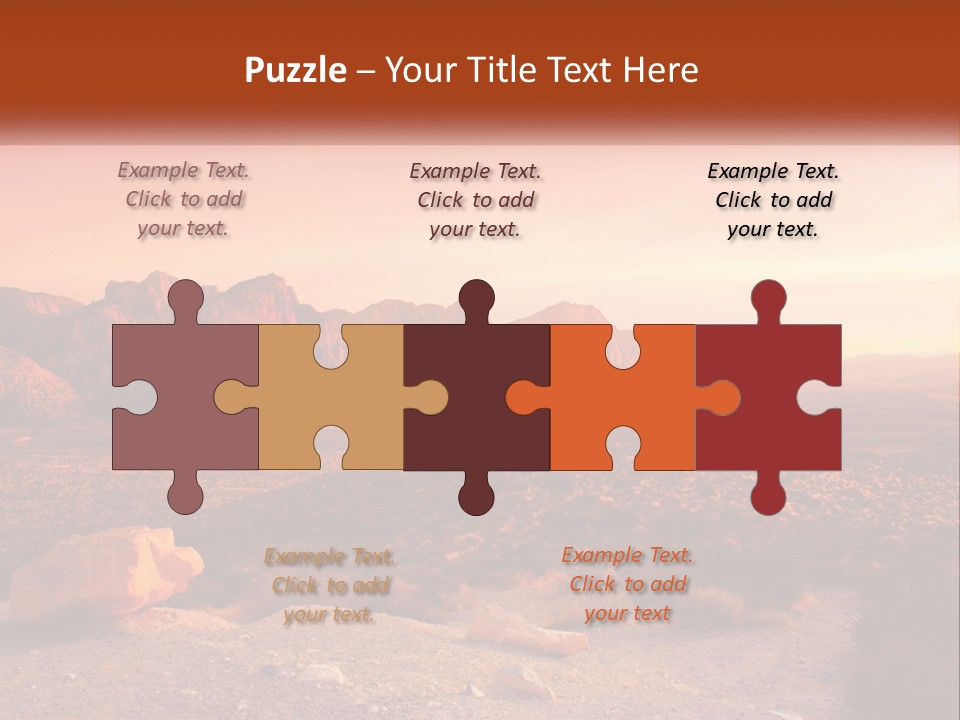 Chocolate Postage Star PowerPoint Template