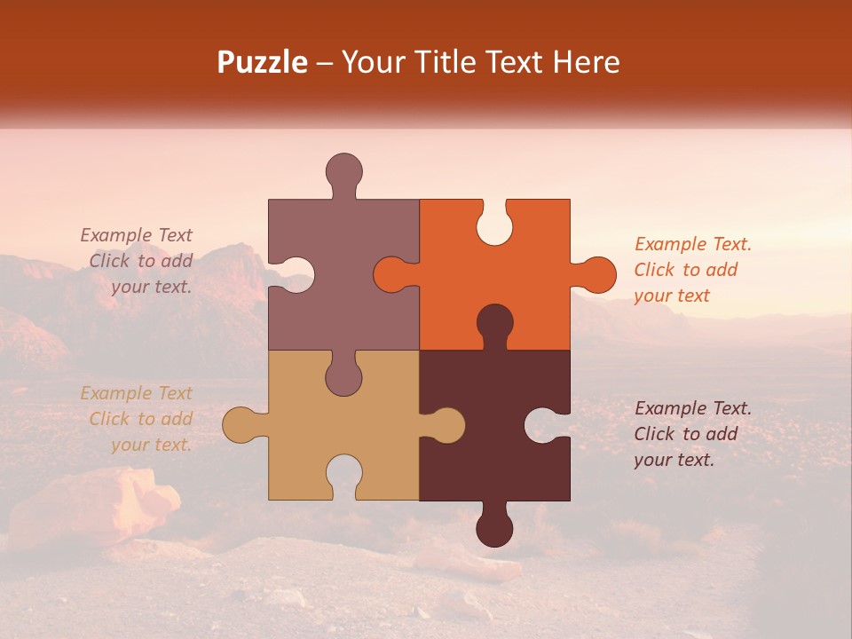 Chocolate Postage Star PowerPoint Template