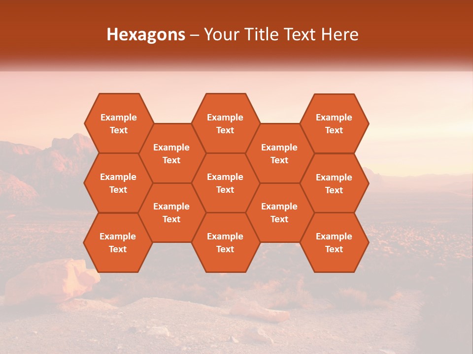 Chocolate Postage Star PowerPoint Template