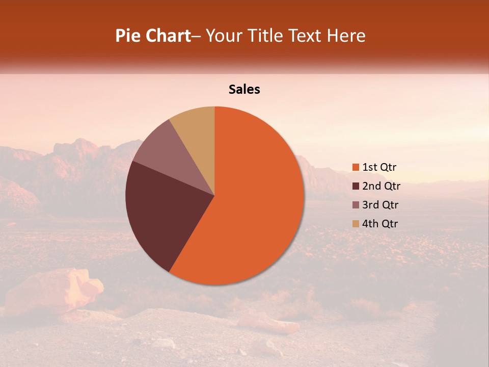 Chocolate Postage Star PowerPoint Template