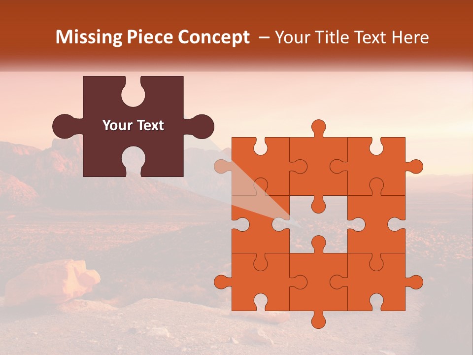 Chocolate Postage Star PowerPoint Template