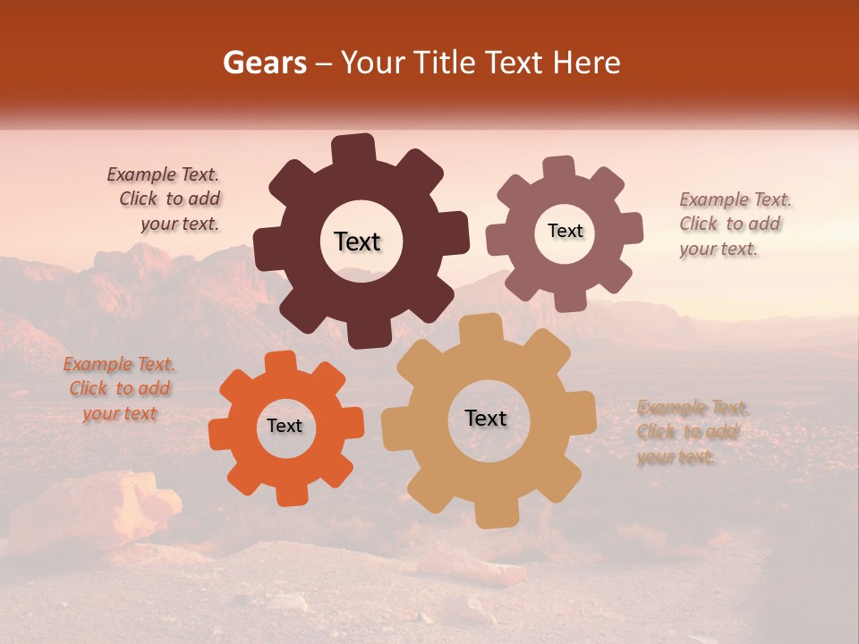 Chocolate Postage Star PowerPoint Template