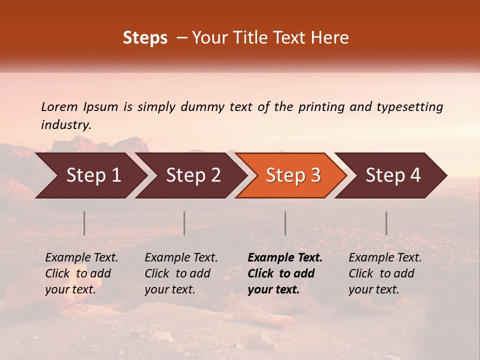 Chocolate Postage Star PowerPoint Template