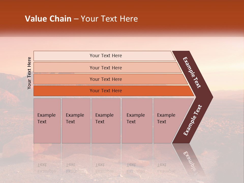 Chocolate Postage Star PowerPoint Template