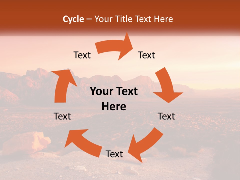 Chocolate Postage Star PowerPoint Template