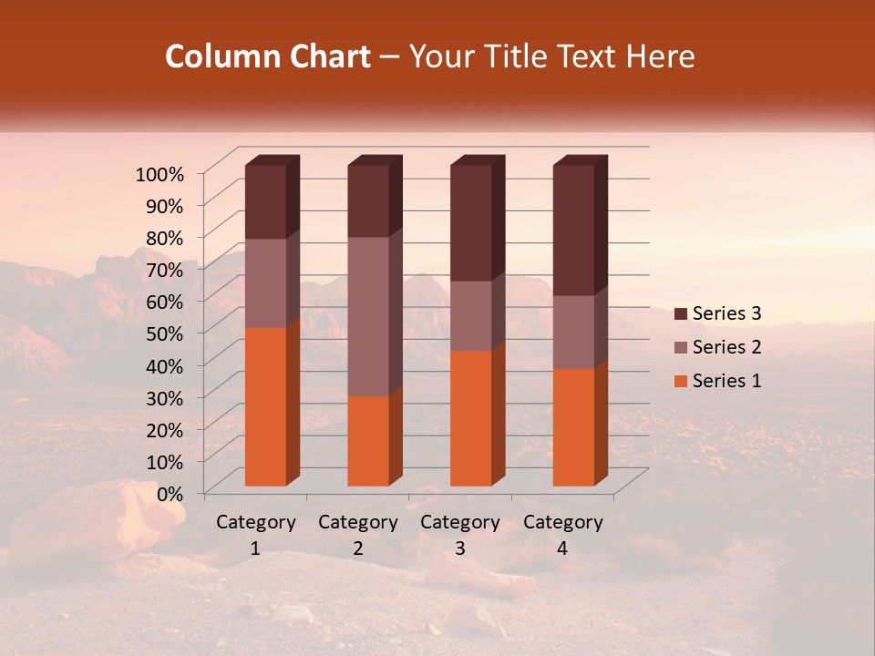 Chocolate Postage Star PowerPoint Template