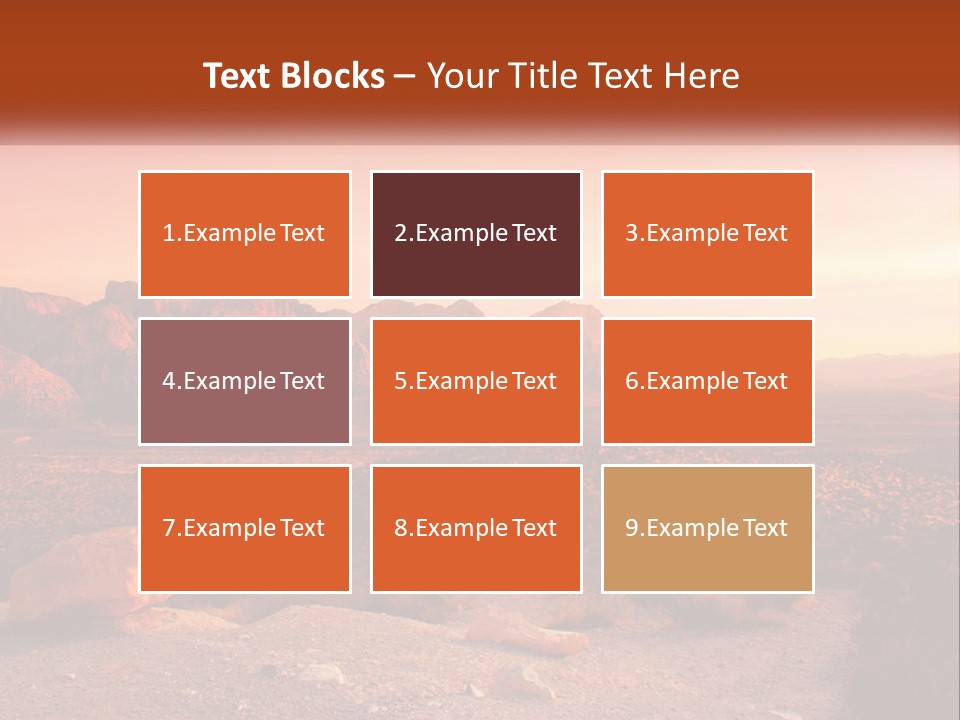 Chocolate Postage Star PowerPoint Template