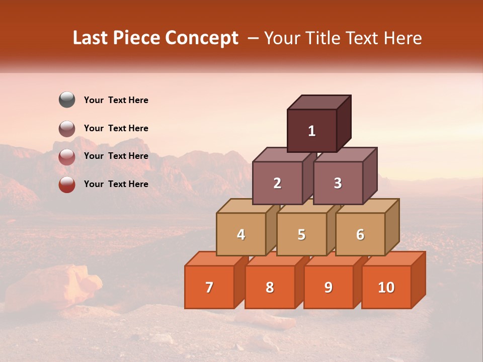 Chocolate Postage Star PowerPoint Template