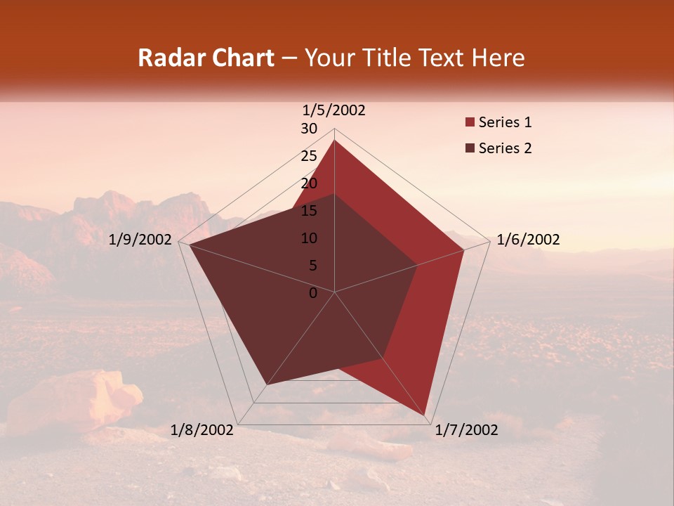 Chocolate Postage Star PowerPoint Template