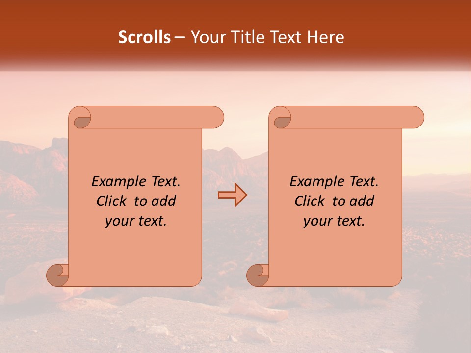 Chocolate Postage Star PowerPoint Template