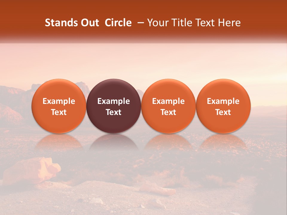 Chocolate Postage Star PowerPoint Template