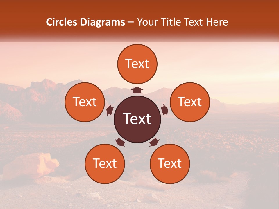 Chocolate Postage Star PowerPoint Template