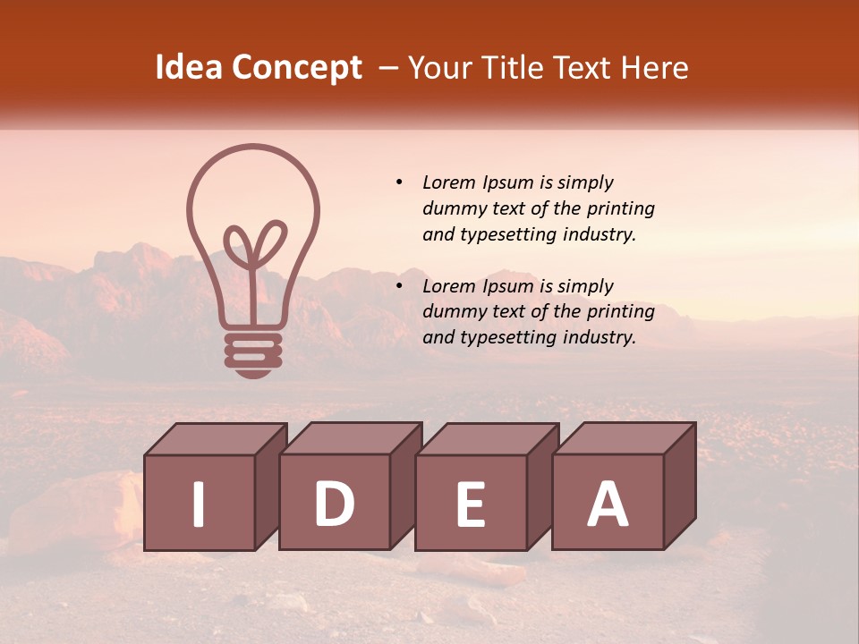 Chocolate Postage Star PowerPoint Template