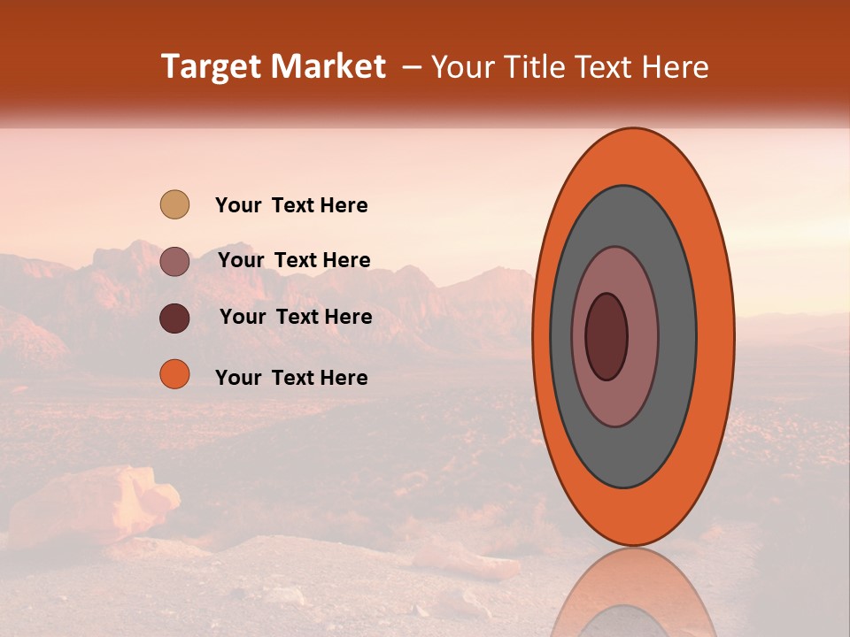 Chocolate Postage Star PowerPoint Template