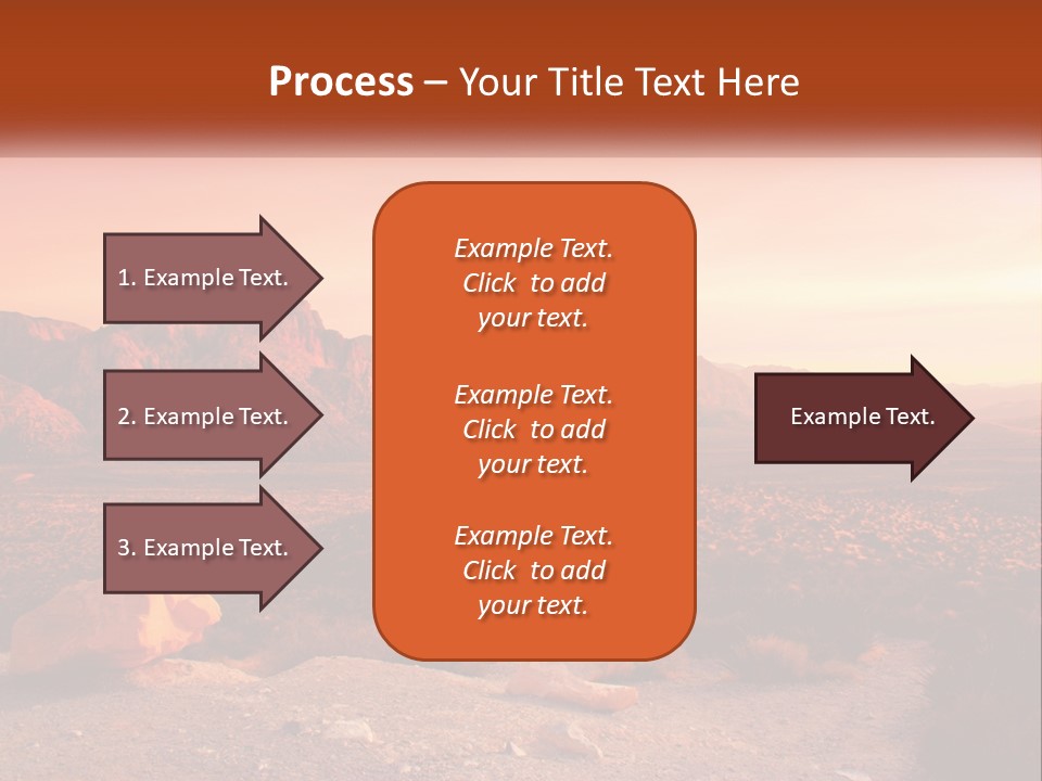 Chocolate Postage Star PowerPoint Template