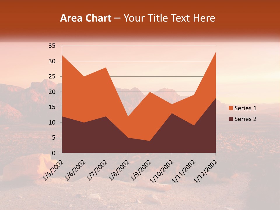 Chocolate Postage Star PowerPoint Template