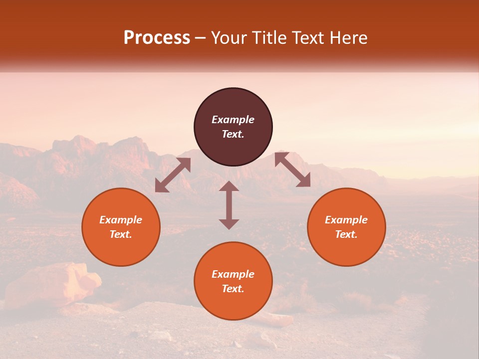 Chocolate Postage Star PowerPoint Template