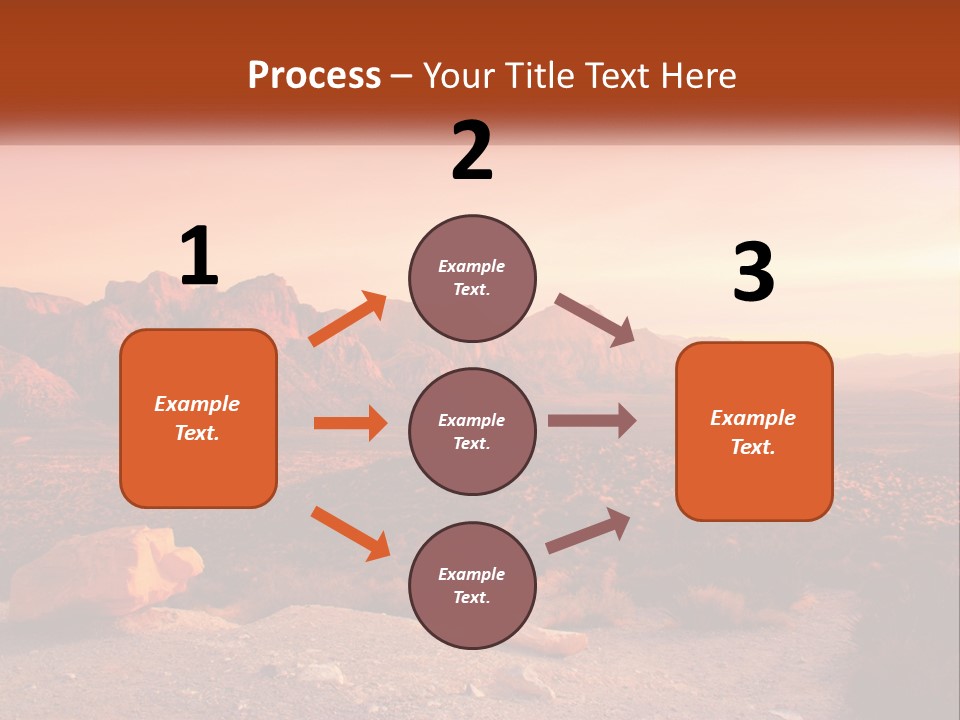 Chocolate Postage Star PowerPoint Template