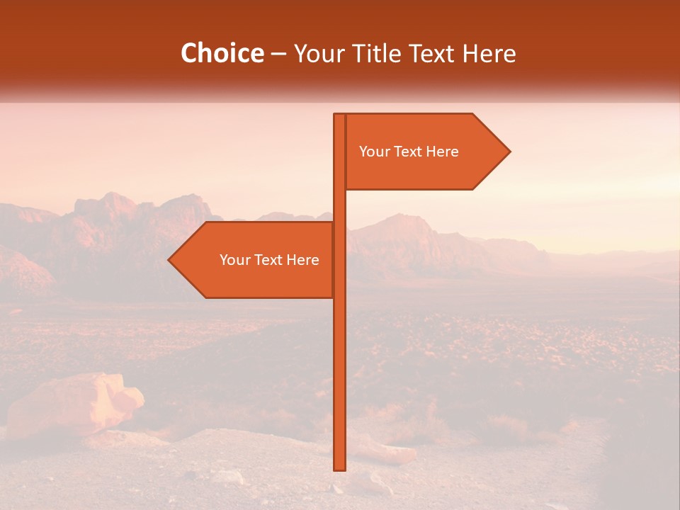 Chocolate Postage Star PowerPoint Template