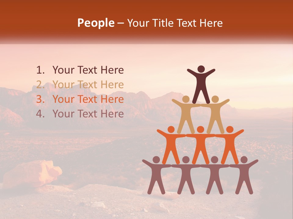 Chocolate Postage Star PowerPoint Template