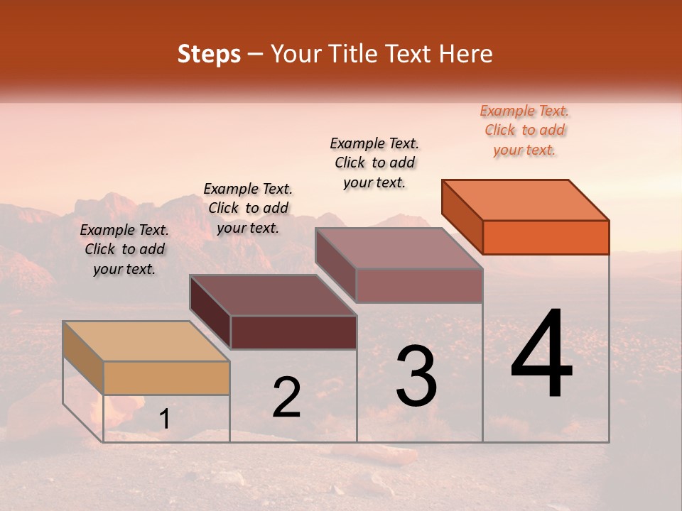 Chocolate Postage Star PowerPoint Template