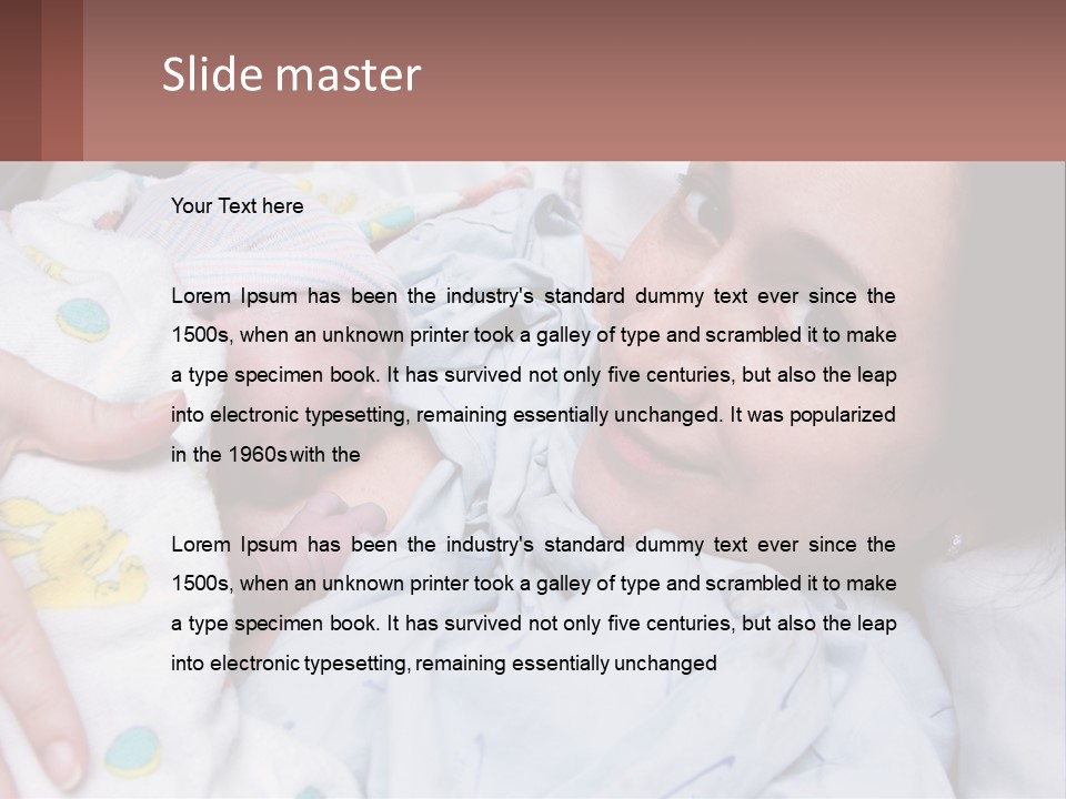 Box Cupcake Decorative PowerPoint Template