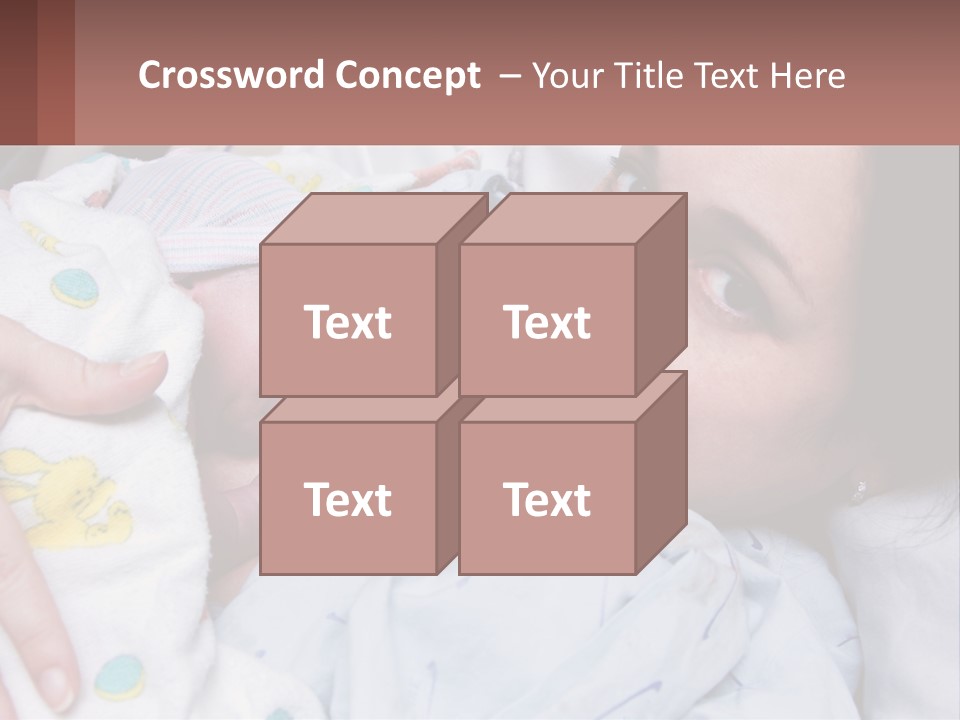 Box Cupcake Decorative PowerPoint Template