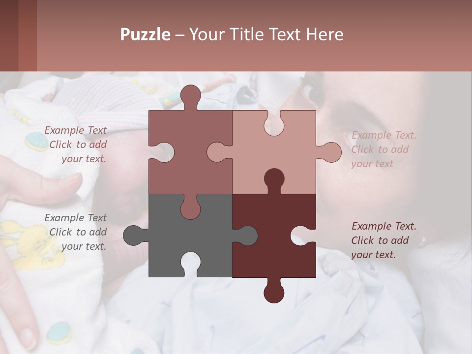 Box Cupcake Decorative PowerPoint Template