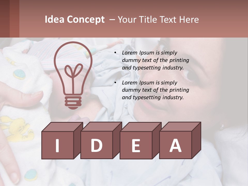 Box Cupcake Decorative PowerPoint Template