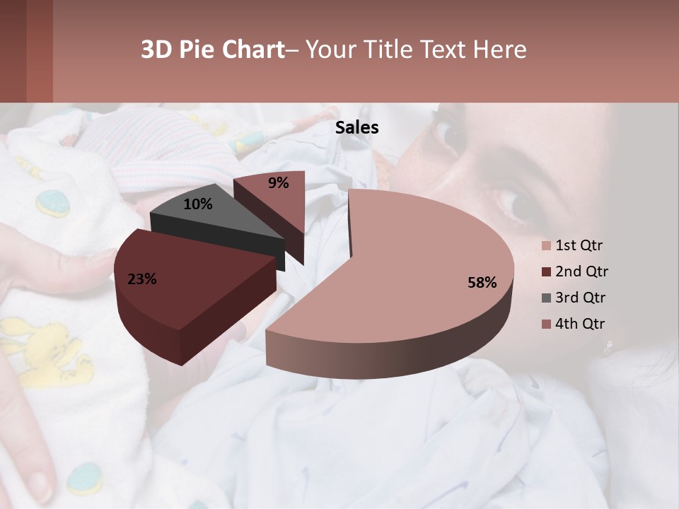 Box Cupcake Decorative PowerPoint Template