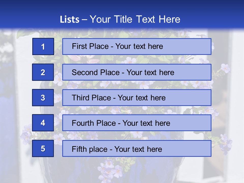Sweet Flower Stamp PowerPoint Template