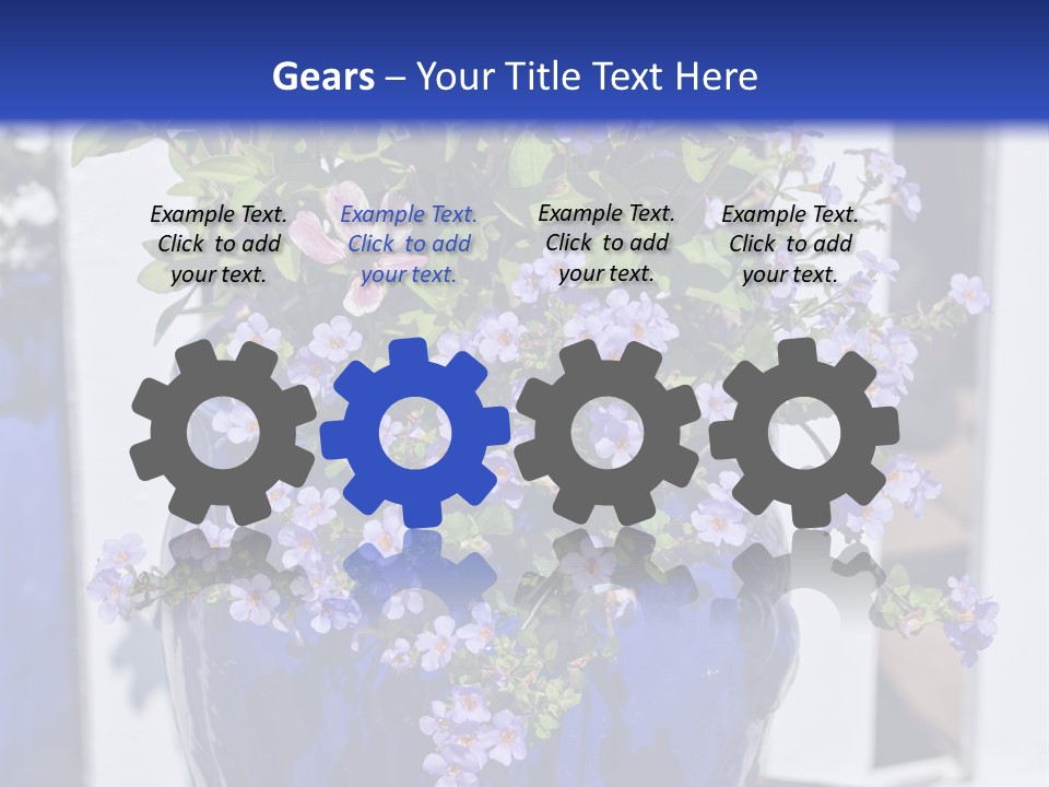 Sweet Flower Stamp PowerPoint Template