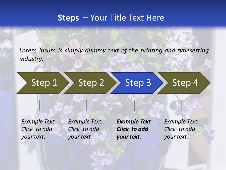 Sweet Flower Stamp PowerPoint Template