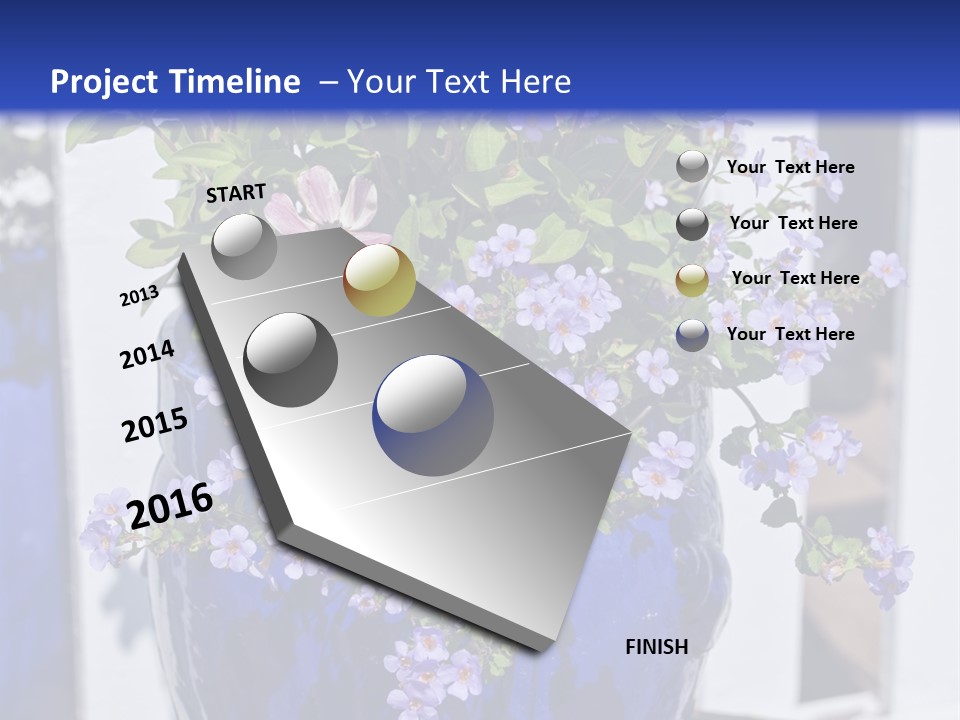 Sweet Flower Stamp PowerPoint Template