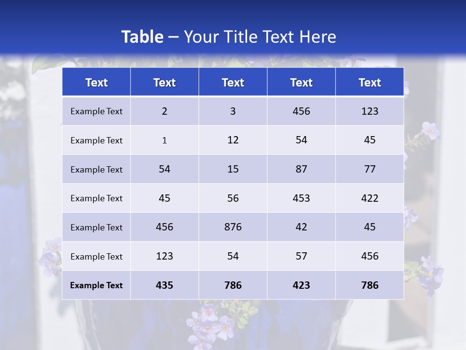 Sweet Flower Stamp PowerPoint Template