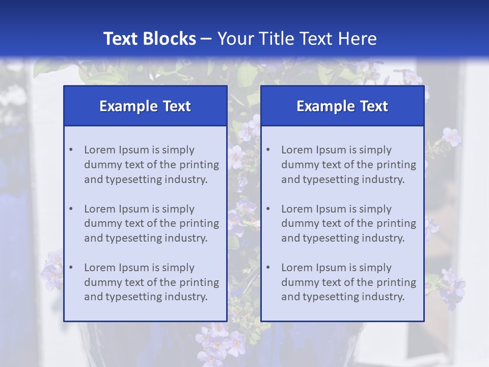 Sweet Flower Stamp PowerPoint Template