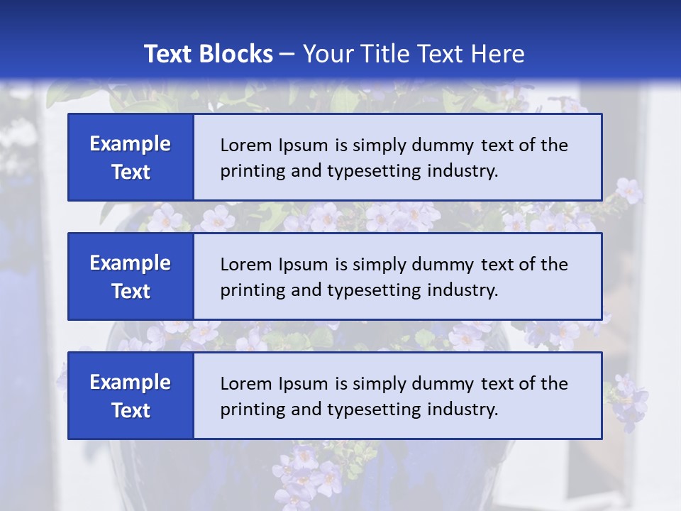 Sweet Flower Stamp PowerPoint Template