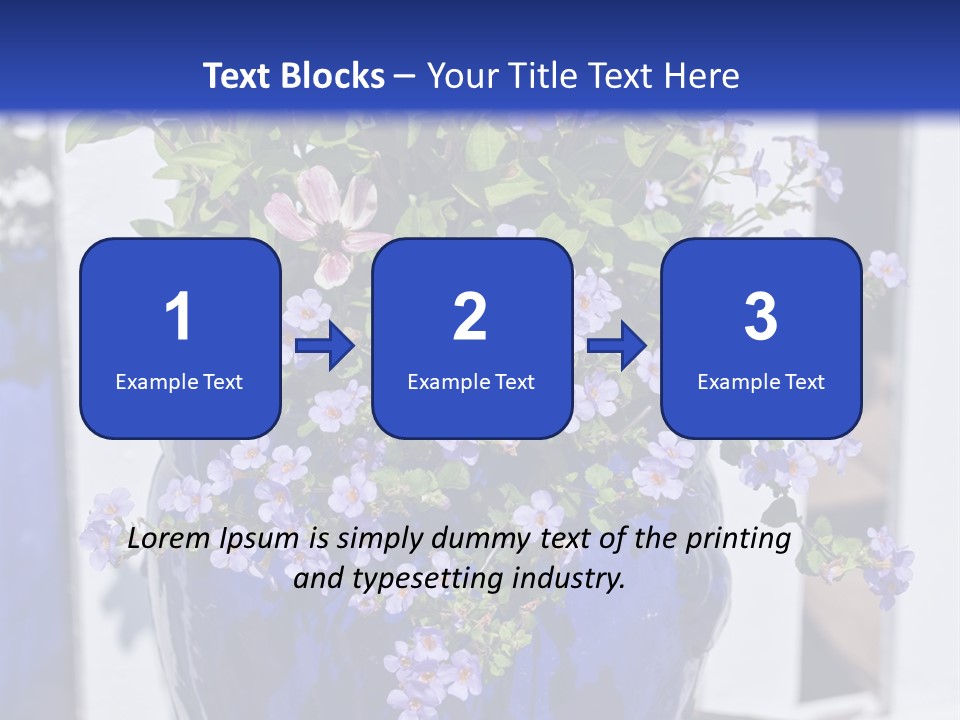 Sweet Flower Stamp PowerPoint Template