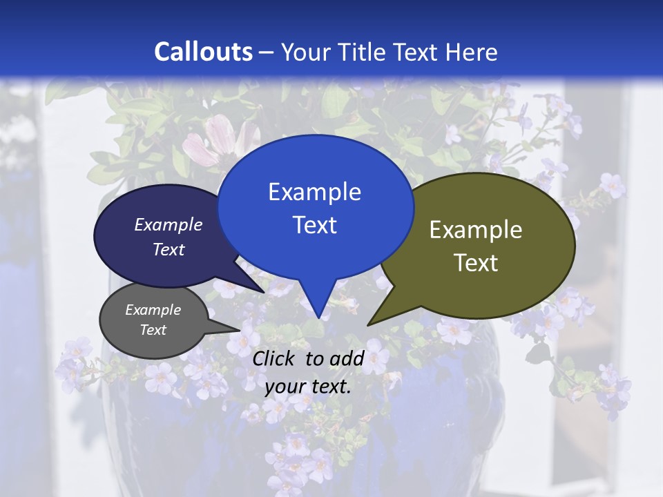 Sweet Flower Stamp PowerPoint Template