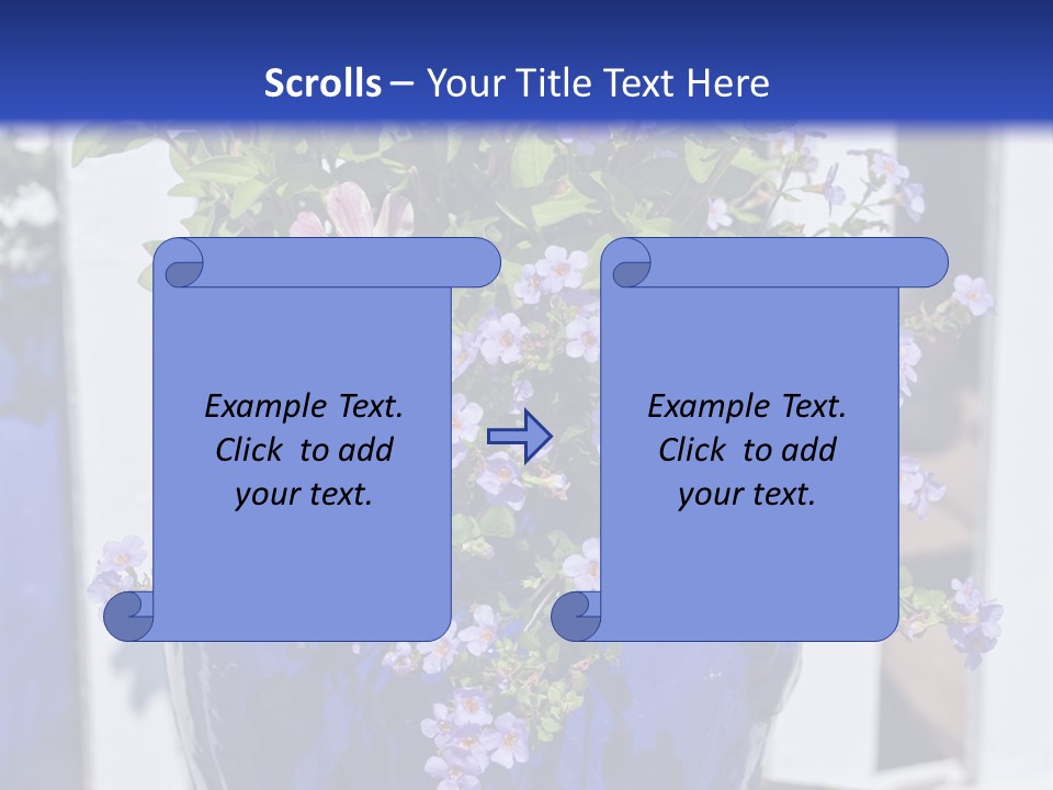Sweet Flower Stamp PowerPoint Template