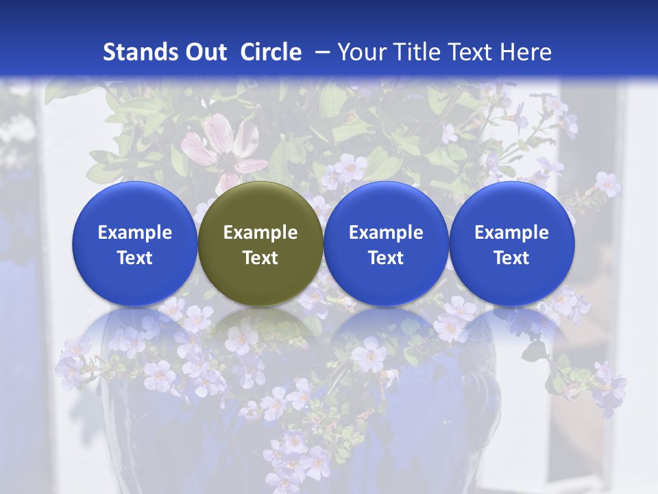 Sweet Flower Stamp PowerPoint Template