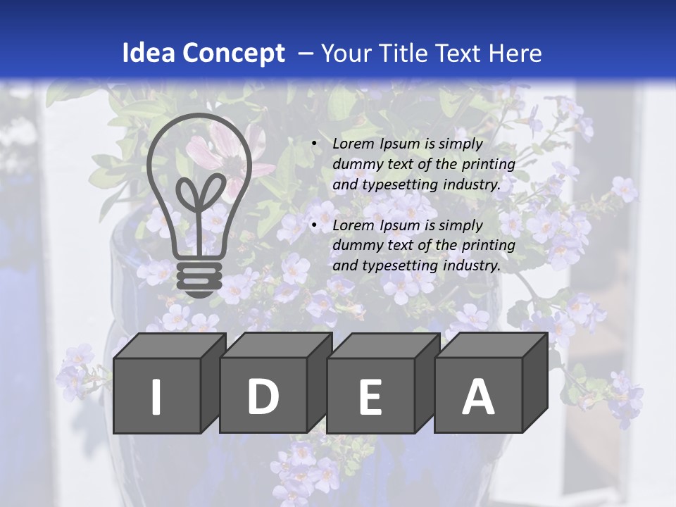 Sweet Flower Stamp PowerPoint Template