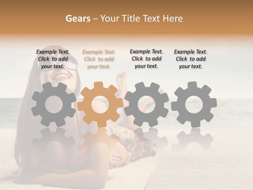 Postage Candle Party PowerPoint Template